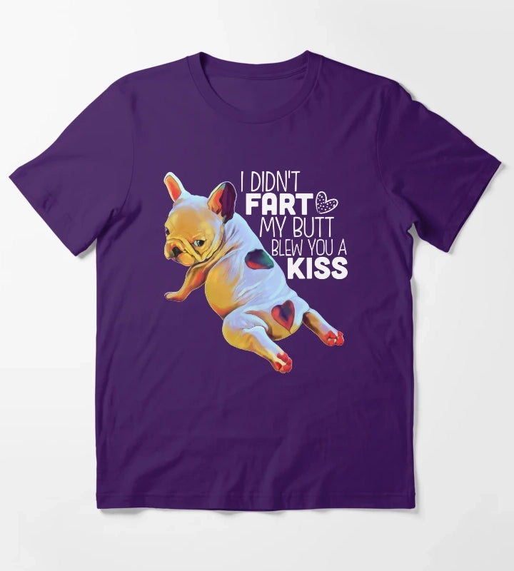 French Bulldog Gifts Funny Frenchie puppy dog T-Shirt Purple