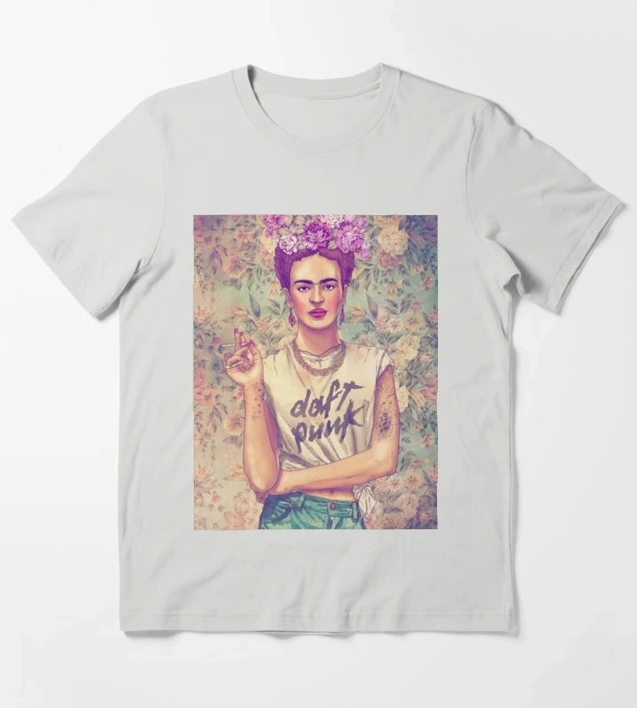 Frida kahlo T-Shirt Light Grey