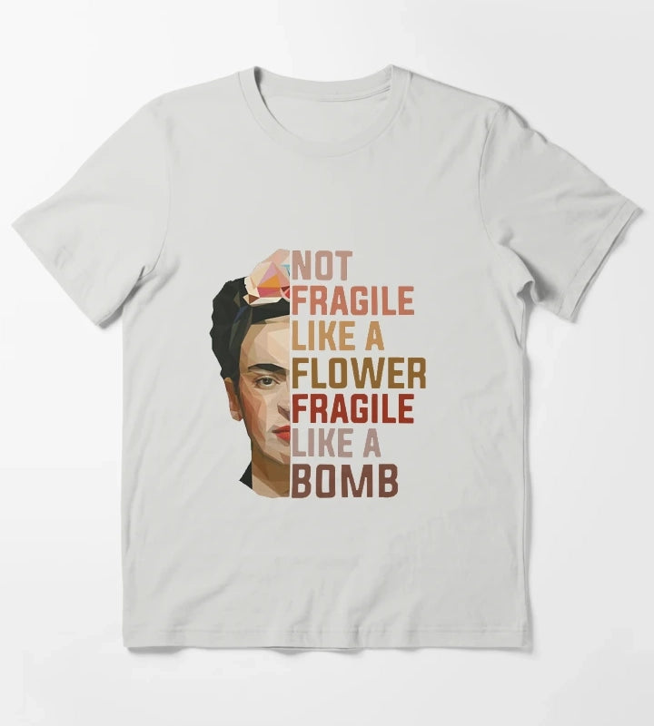 Frida khalo T-Shirt Light Grey