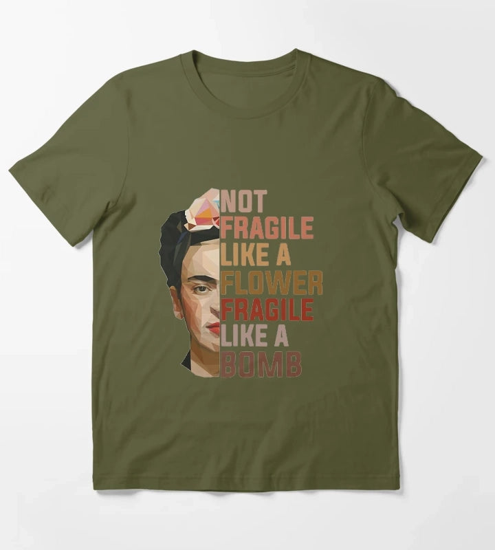 Frida khalo T-Shirt Olive Green