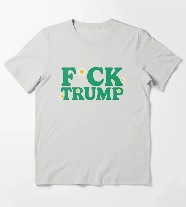 Fuck Donald Trump T-Shirt Light Grey