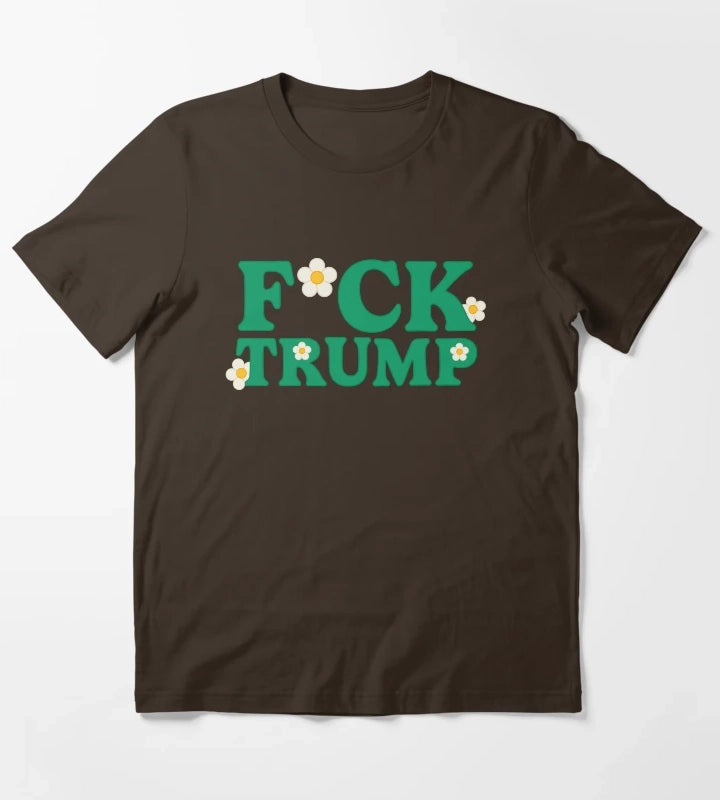 Fuck Donald Trump T-Shirt Brown