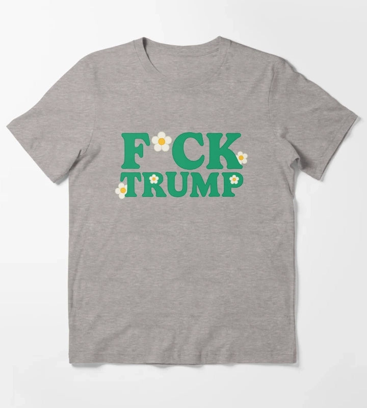 Fuck Donald Trump T-Shirt Heather Grey