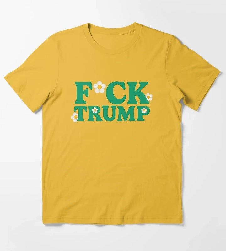 Fuck Donald Trump T-Shirt Yellow