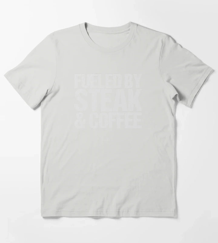 Fueled by steak coffee T-Shirt Light Grey