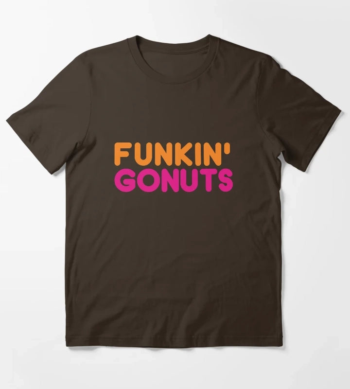 Funkin gonuts T-Shirt Brown