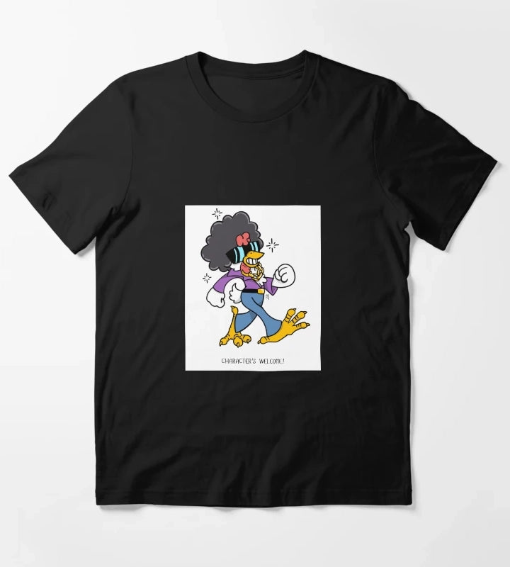 Funky achomatic Chicken Walkin tall T-Shirt