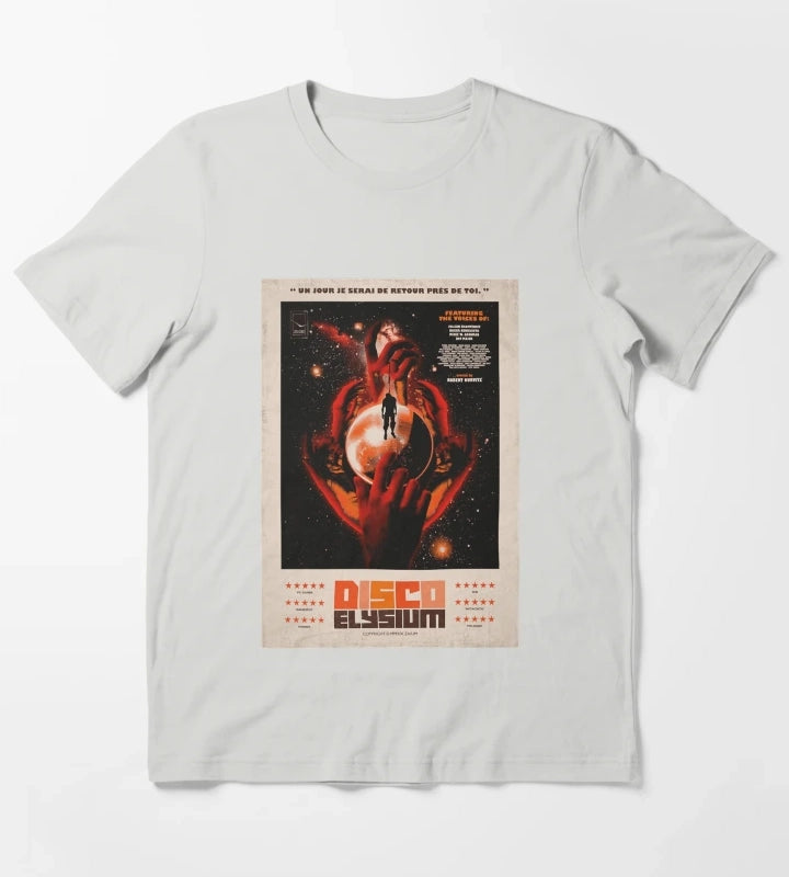 Funny Gift For Disco Gaming Elysium Gifts For Fan T-Shirt Light Grey