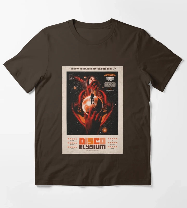 Funny Gift For Disco Gaming Elysium Gifts For Fan T-Shirt Brown