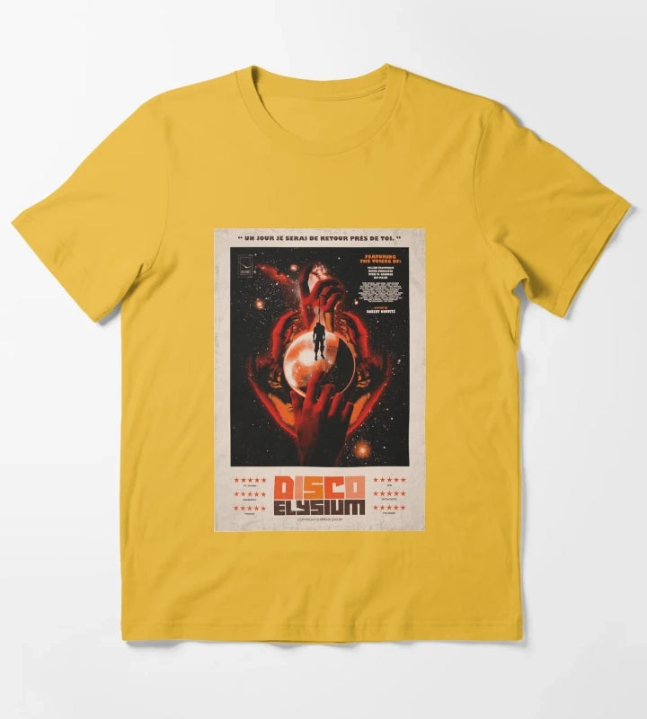 Funny Gift For Disco Gaming Elysium Gifts For Fan T-Shirt Yellow