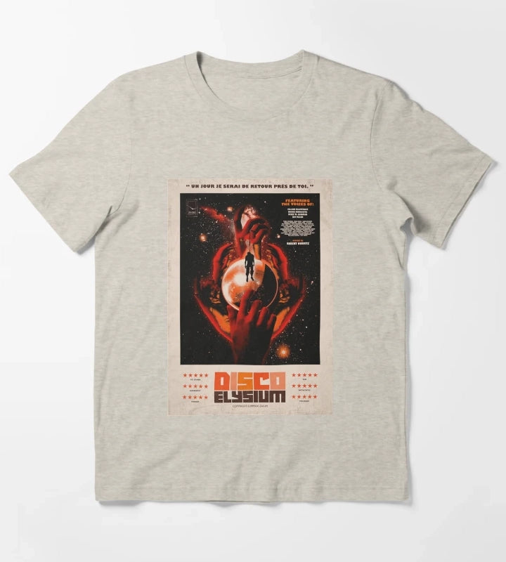 Funny Gift For Disco Gaming Elysium Gifts For Fan T-Shirt Cream