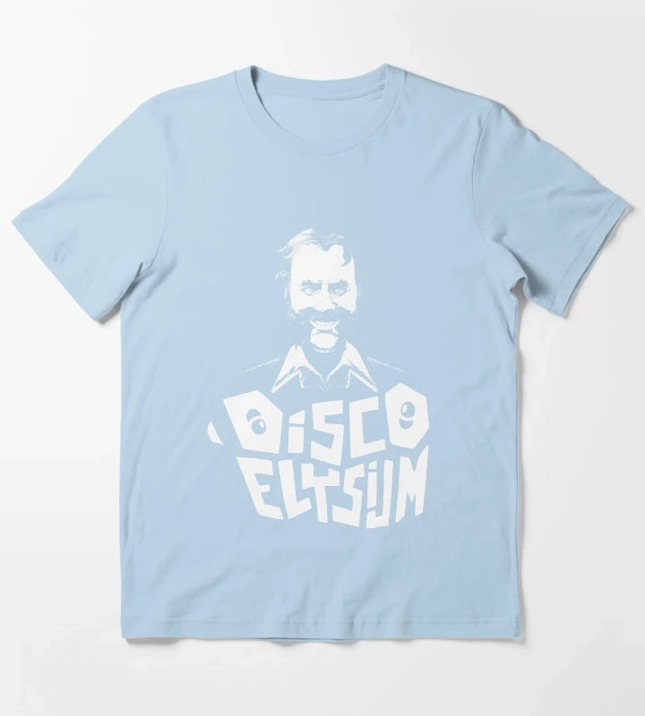 Funny Gifts For Disco Video Games Elysium Gift For Music Fans T-Shirt Sky Blue