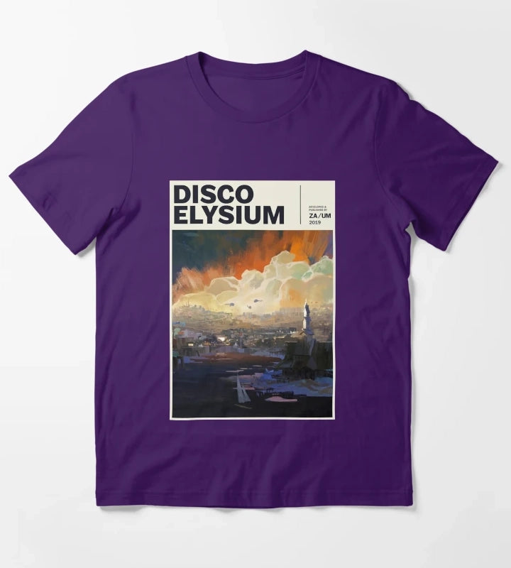 Funny Gifts For Disco Video Games Elysium Gifts For Fan T-Shirt Purple