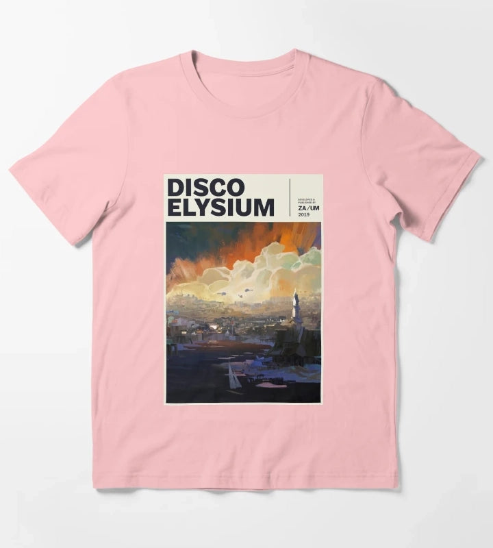 Funny Gifts For Disco Video Games Elysium Gifts For Fan T-Shirt Dark Grey