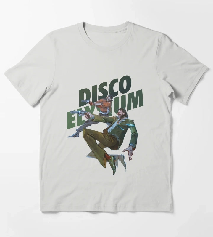 Funny Man Disco Gameplay Elysium Gift Movie Fans T-Shirt Light Grey