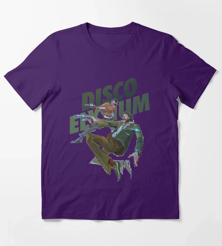 Funny Man Disco Gameplay Elysium Gift Movie Fans T-Shirt Purple