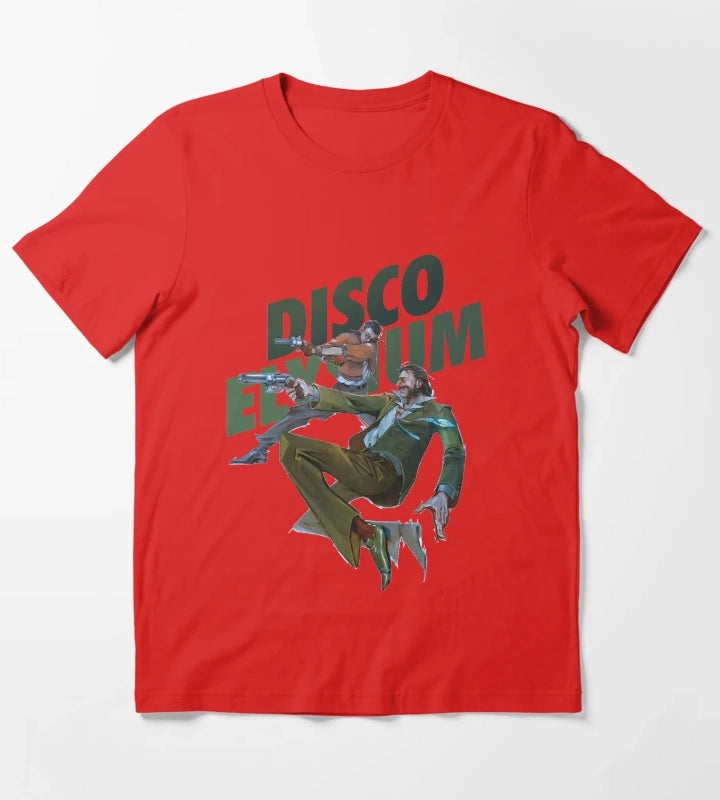 Funny Man Disco Gameplay Elysium Gift Movie Fans T-Shirt Red