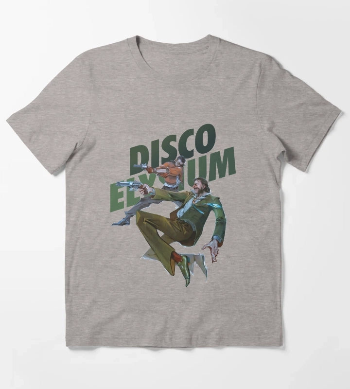 Funny Man Disco Gameplay Elysium Gift Movie Fans T-Shirt Heather Grey
