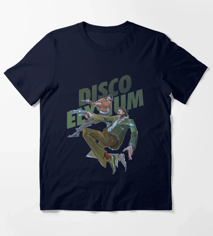 Funny Man Disco Gameplay Elysium Gift Movie Fans T-Shirt Navy