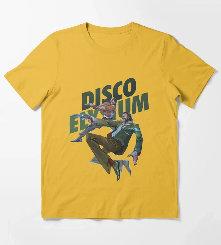 Funny Man Disco Gameplay Elysium Gift Movie Fans T-Shirt Yellow