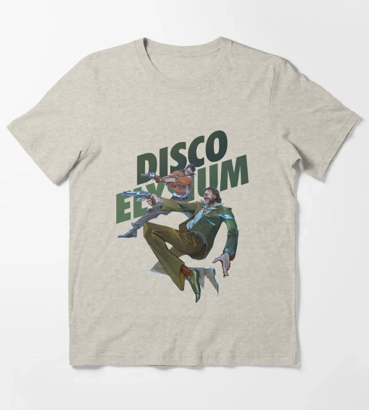 Funny Man Disco Gameplay Elysium Gift Movie Fans T-Shirt Cream