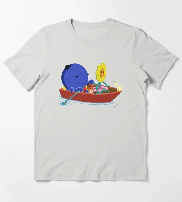 Funny Oswald and Weenie T-Shirt Light Grey