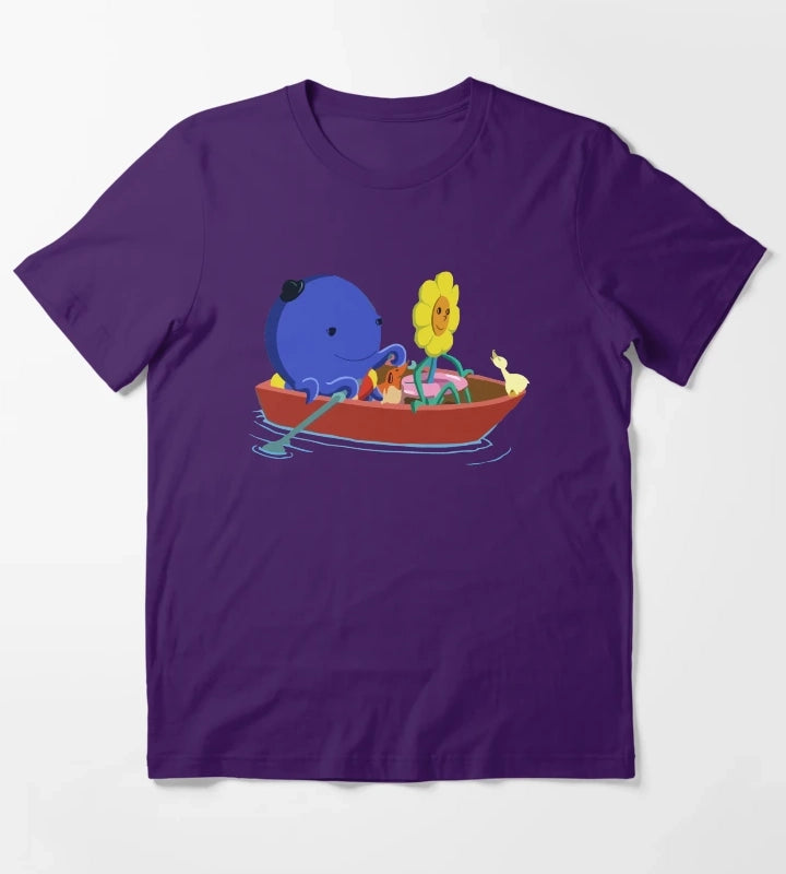 Funny Oswald and Weenie T-Shirt Purple