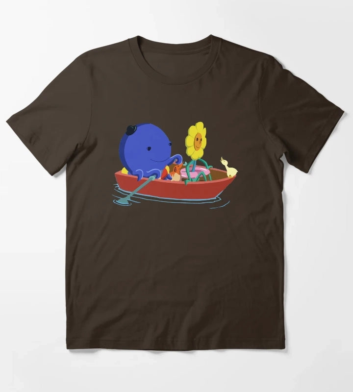 Funny Oswald and Weenie T-Shirt Brown