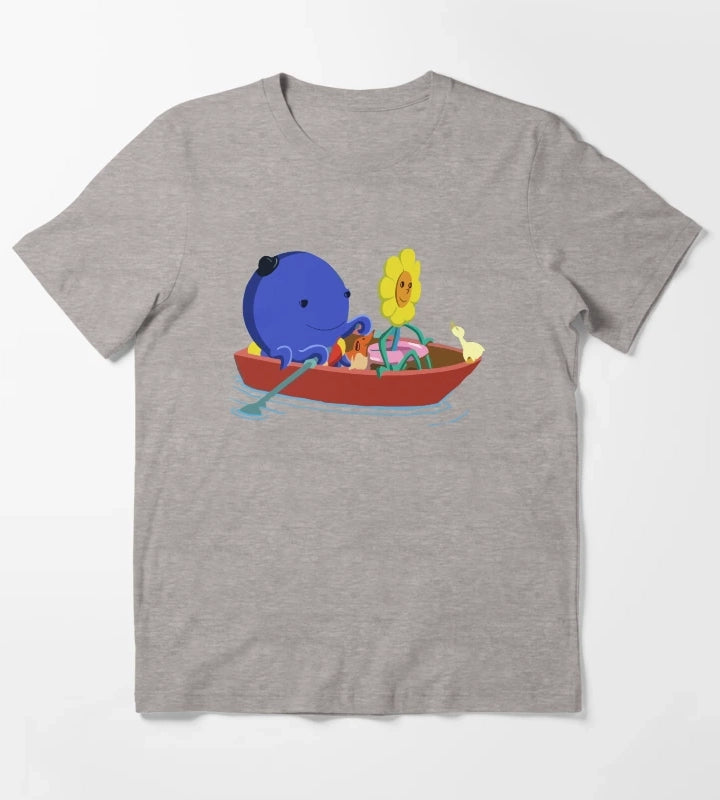 Funny Oswald and Weenie T-Shirt Heather Grey
