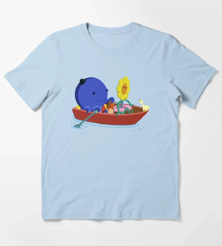 Funny Oswald and Weenie T-Shirt Sky Blue