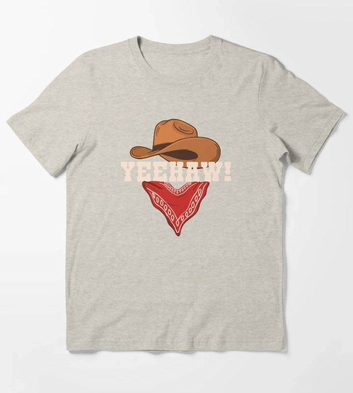 Funny Rodeo Yeehaw Cowboy Cowgirl Saying Western Saying Country Life T-Shirt Cream