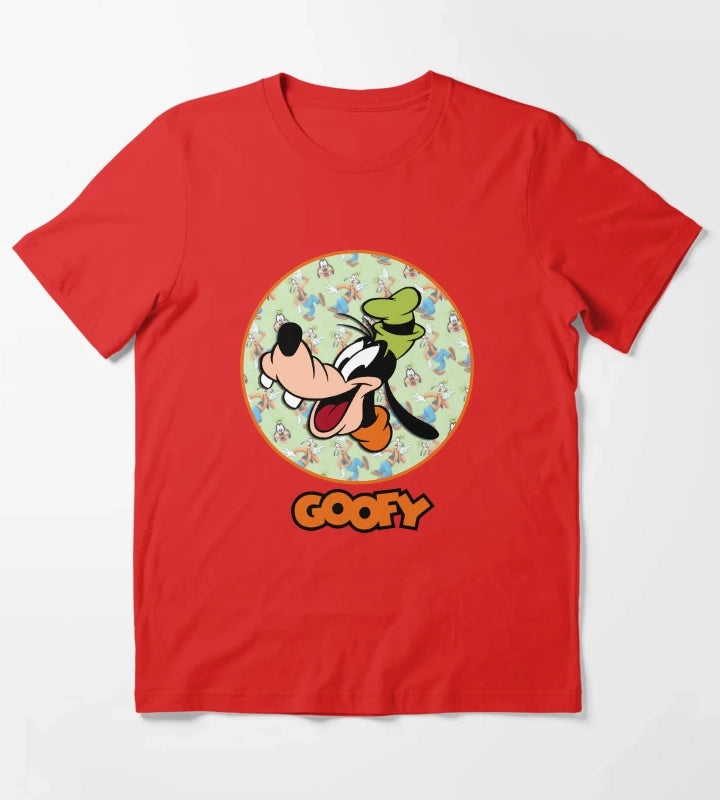 Funny and Beautiful Goofy design T-Shirt Red