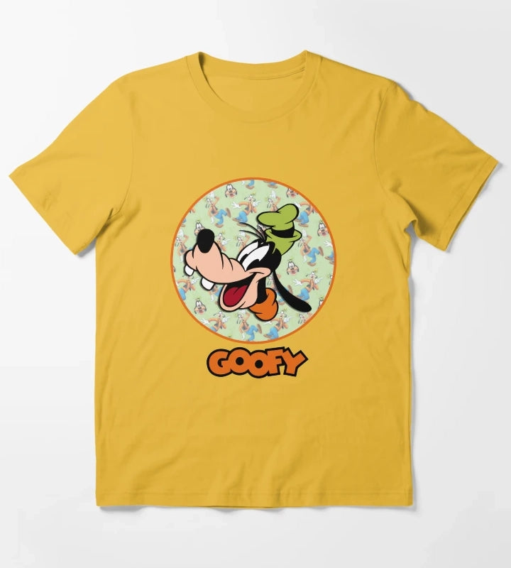 Funny and Beautiful Goofy design T-Shirt Yellow