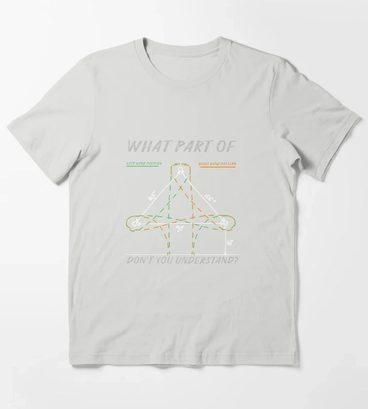 Funny confusing barrel racing pattern T-Shirt Light Grey