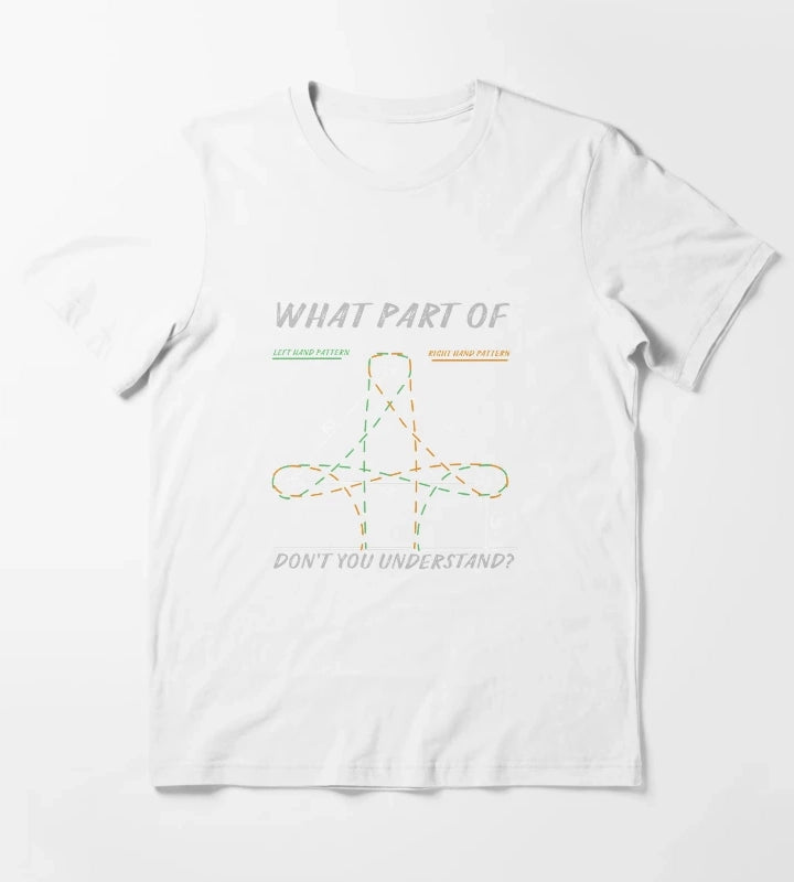 Funny confusing barrel racing pattern T-Shirt White