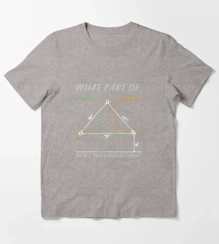Funny confusing barrel racing pattern T-Shirt Heather Grey