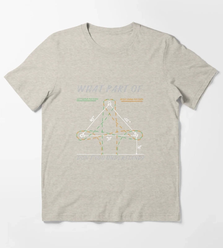 Funny confusing barrel racing pattern T-Shirt Cream