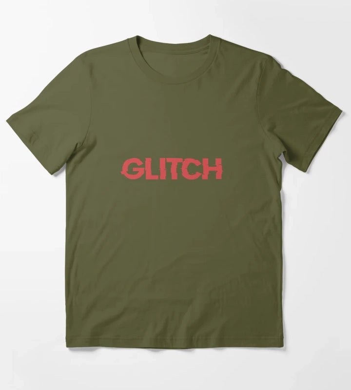 GLITCH Thats Showbiz Baby Design T-Shirt Olive Green