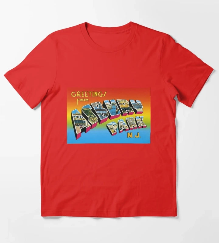 GREETINGS FROM ASBURY PARK NJ T-Shirt Red