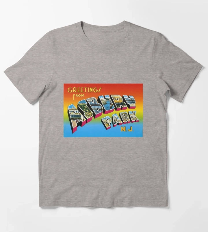 GREETINGS FROM ASBURY PARK NJ T-Shirt Heather Grey