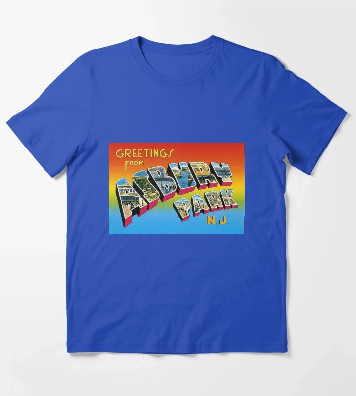 GREETINGS FROM ASBURY PARK NJ T-Shirt Blue