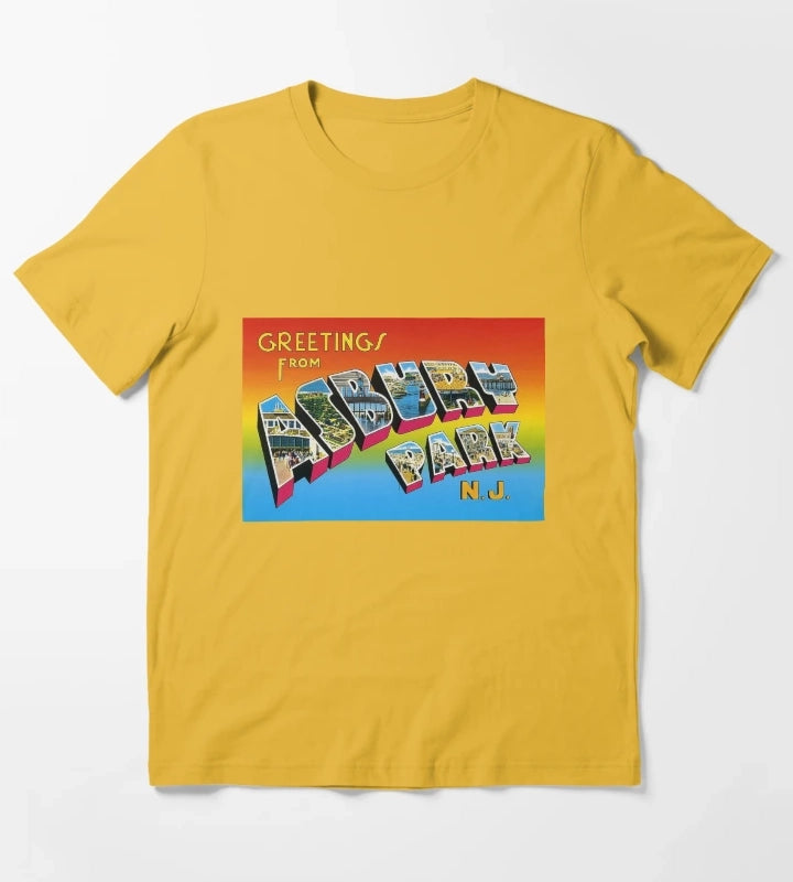 GREETINGS FROM ASBURY PARK NJ T-Shirt Yellow