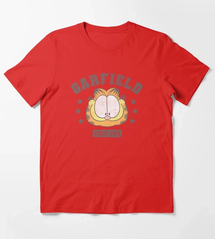 Garfield Big Face College Tee Since 1978 T-Shirt Red