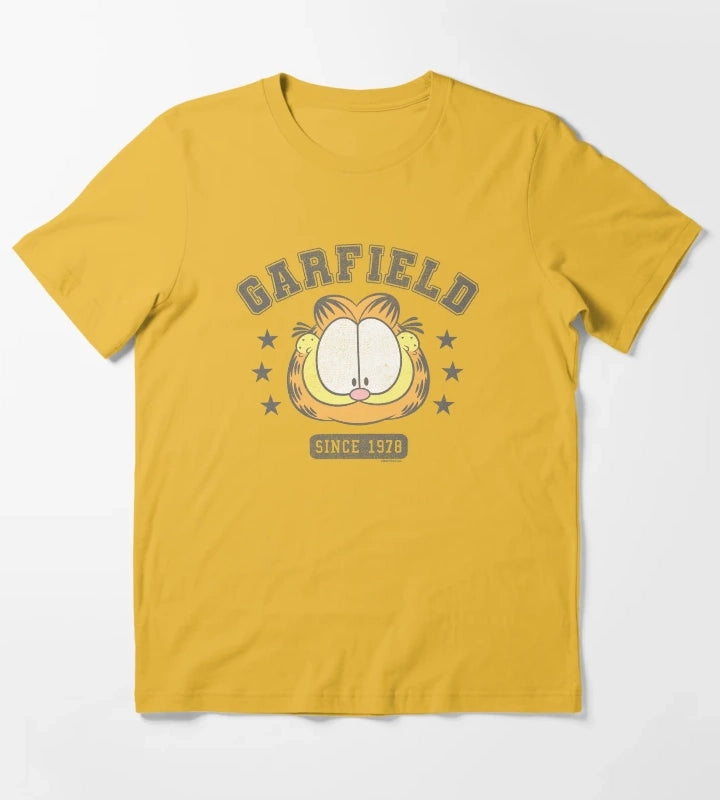 Garfield Big Face College Tee Since 1978 T-Shirt Yellow