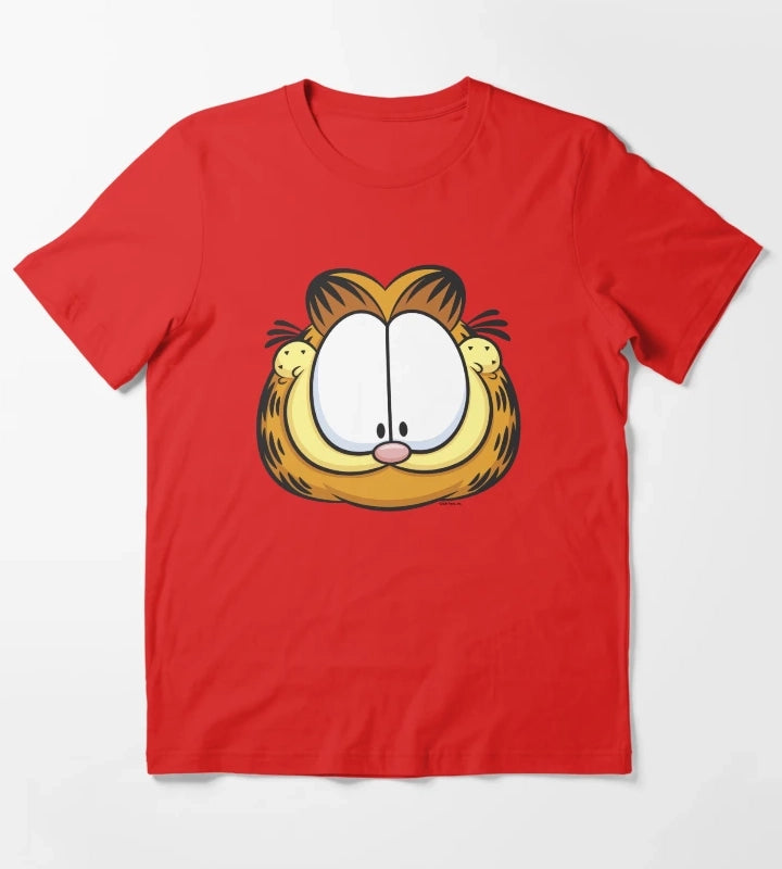 Garfield Big Face Smiling T-Shirt Red
