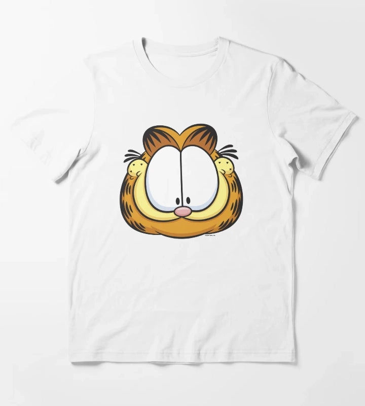 Garfield Big Face Smiling T-Shirt White