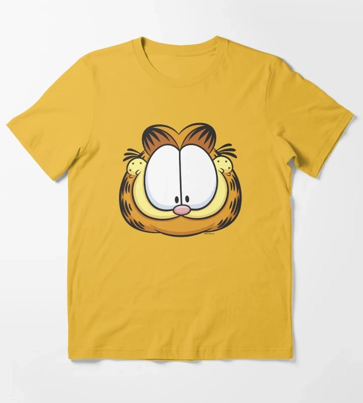 Garfield Big Face Smiling T-Shirt Yellow