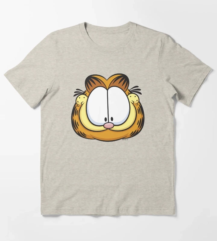 Garfield Big Face Smiling T-Shirt Cream