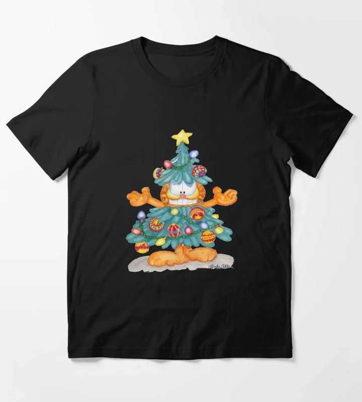 Garfield Christmas Print T-Shirt