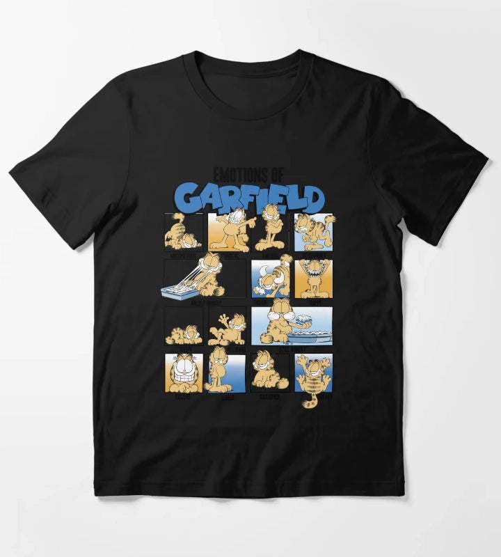 Garfield Emotions Of Garfield Blue Grid T-Shirt